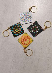 Mandala Dot Keychain