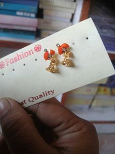 Cute Orange Earrings