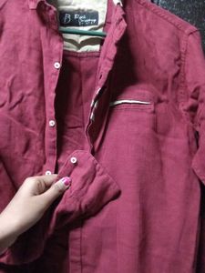 Maroon Casual Shirt