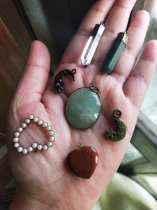 Crystals &amp; Charms Pendants Combo