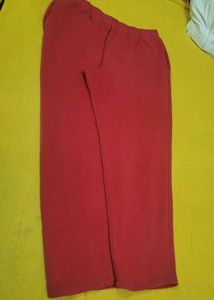 Comfy Red Casual Pants