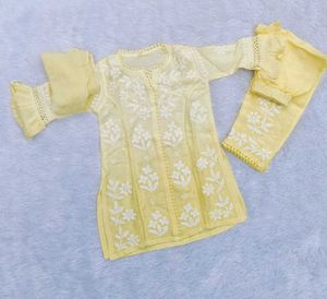 3d Chikenkari Girls Omber Dyed Sets.