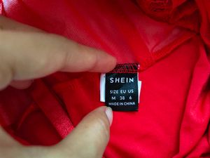 Shein : Red Bodysuit