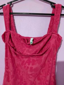 NEWME PINK MIDI DRESS