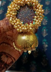 Golden Jhumka Earrings!!🎀