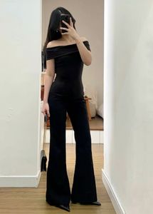 Black Off Shoulder Trendy