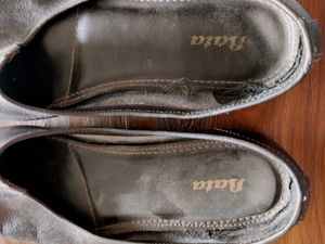 Bata Black Leather Shoes JHOOTI STYLE
