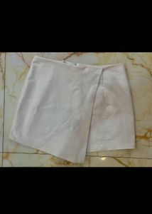White Wrap Skort