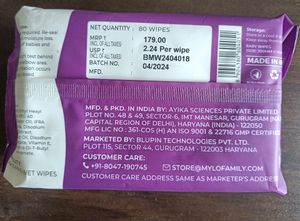 Mylo Wet Wipes-pack Of 2( 80 Wipes In 1 Packet)