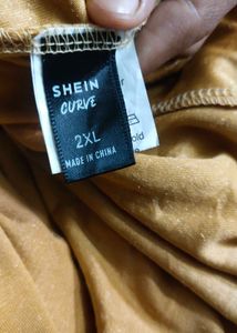 Mustard Yellow Party Wear Velvet