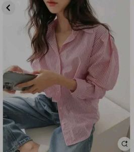 Striped Oversized Button-Down