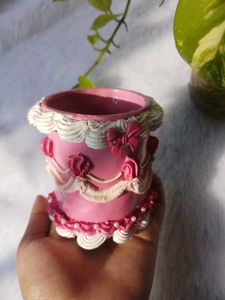 Pink Cake Decorative Planter