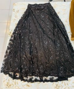 Elegant Black Sequin Lehenga
