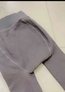 Grey Thermal Fleece Thick Stockings