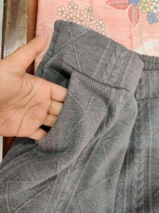 Grey Knit Trouser