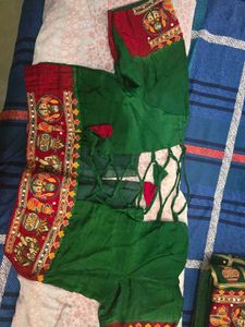 Green Gajji Silk Saree