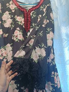 Flower Print Full Length Maxi
