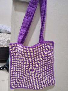 Pinterest Inspired Handmade Crocheted Tote Bag