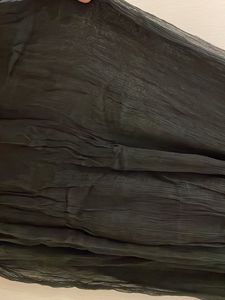 locally stitched black crinked chiffon skirt