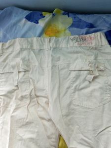 White Cargo Pants