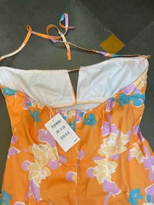 Floral Halter Mini Dress