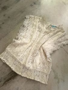 Lace Overlay Top