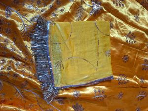 Yellow SATIN Pure Poshak