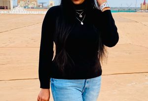 Turtle neck Black Top