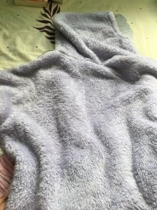 Fuzzy Blue Zip-Up Hoodie