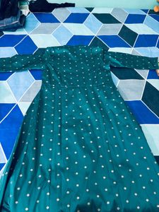 Teal Embroidered Kurta Set