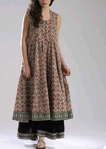 Fabindia Women Printed Cotton Anarkali Kurta