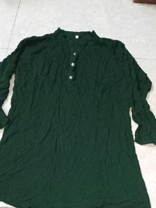 Green Long Sleeve Top