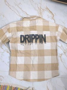 Beige Checkered Shirt