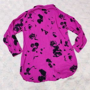 💖 Bold Magenta Abstract Print Blouse! 💖
