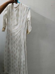 Atessa White Kurti With Coat