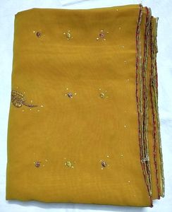 Mustard Saree