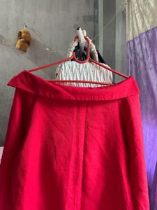 Red Off Shoulder Top