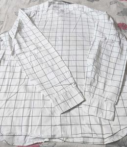 White Checked Shirt