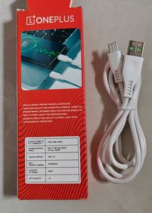 One Plus Data Cable Original Type C Usb Cabl