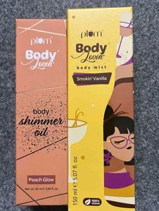 Plum Body Lovin' Peach Glow Shimmer Oil & Vanilla