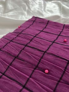Purple Checkered Hijab