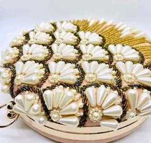 Elegant Beaded Clutch