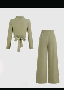 Green Suit With Bow