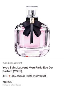 YSL Mon Paris Perfume 90ml