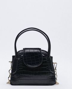Zara Croc Embossed Bag