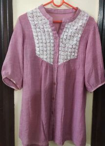Elegant Mauve Top Size M