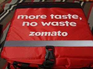 Brand New Zomato Delivery Kit With 2 T-shirt And Bag