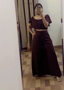 Off Shoulder Party Wear Co-ord Set 🔥price Drop