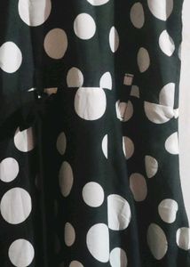 Fashionable Polca Dot Long Gown For Women....