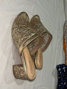 Gold Glittery Connox Heels